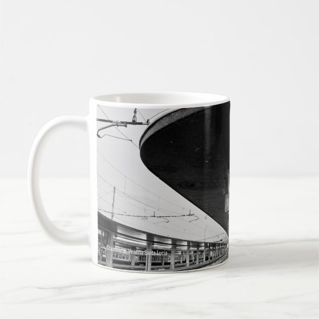 Stazione di Venezia Santa Lucia - Venedig, italien Kaffemugg (Vänster)