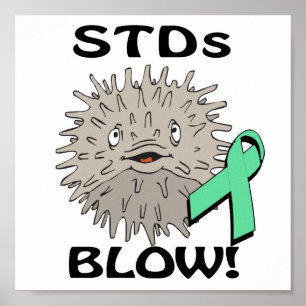 STD:er Blockerar medvetandegörandedesign Poster