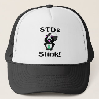 STD:er Stinks Skunk Awareness Design Truckerkeps