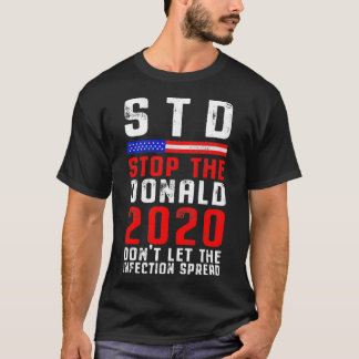 STD Stop the Donald Funny Anti Trump 86 45 2020 Pu T Shirt
