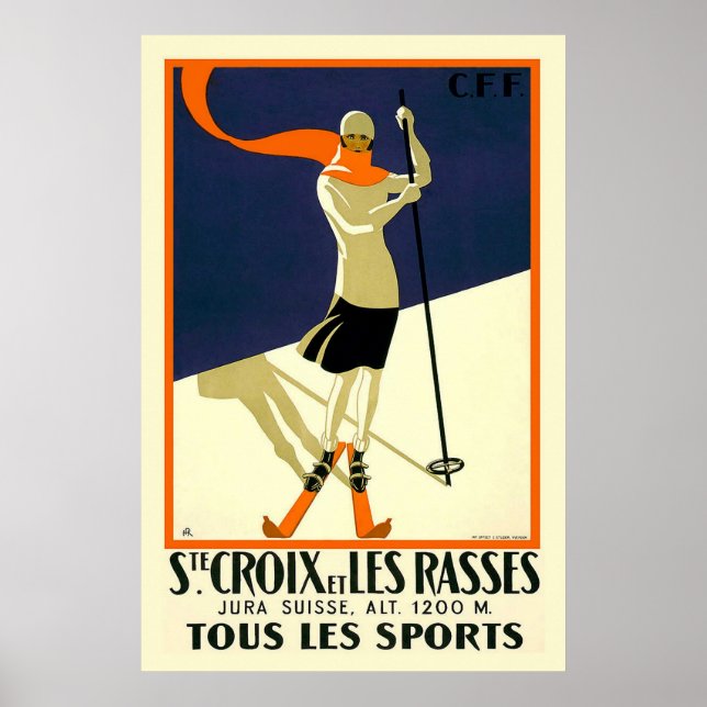 Ste Croix et les Rasses tous le Sports Poster (Framsidan)