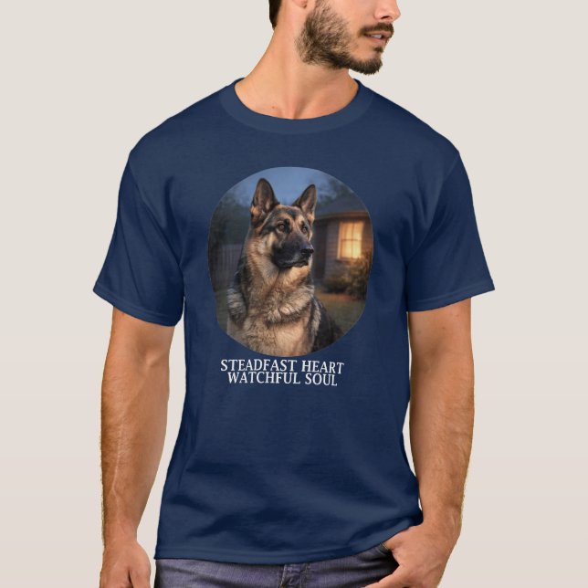 Steadfast Heart Watchful Soul T Shirt (Framsida)