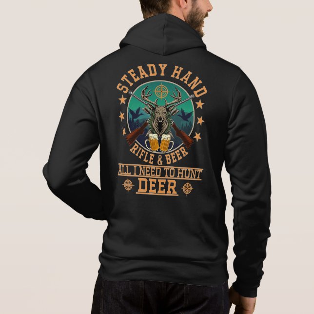 STEADY HAND RIFLE OCH BEER T SHIRT (Baksida)