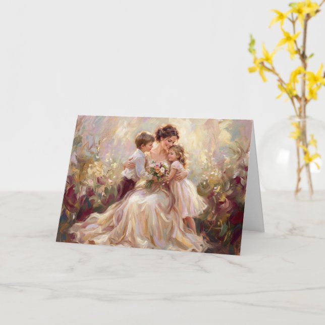 Steady Hands Mother's Day Card Kort (Gul blomma)