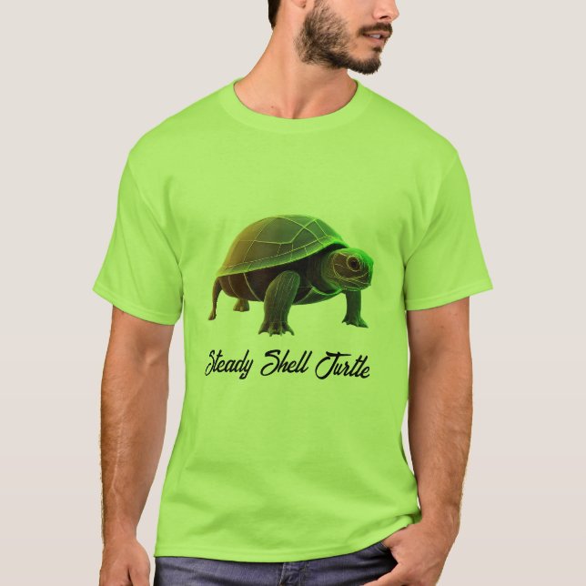 Steady Snäcka Turtle T Shirt (Framsida)