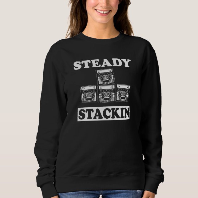 Steady Stackin Mjölk Låda utmaning T Shirt (Framsida)