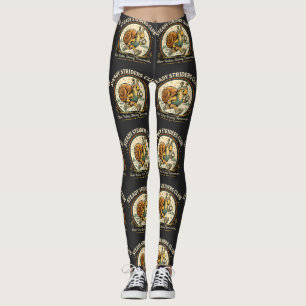 Steady Striders Club Rolig Snigel Löpare Vintage Leggings