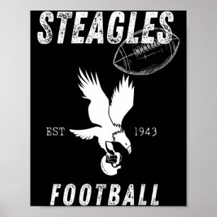 Steagles Football Est 1943 Phil Phit Kombinerat La Poster