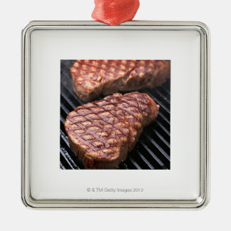 Steak 2 julgransprydnad metall