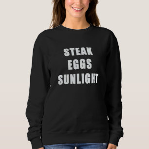 Steak Ägg Solljus Hälsosam Livsstil Och Diet Ing T Shirt
