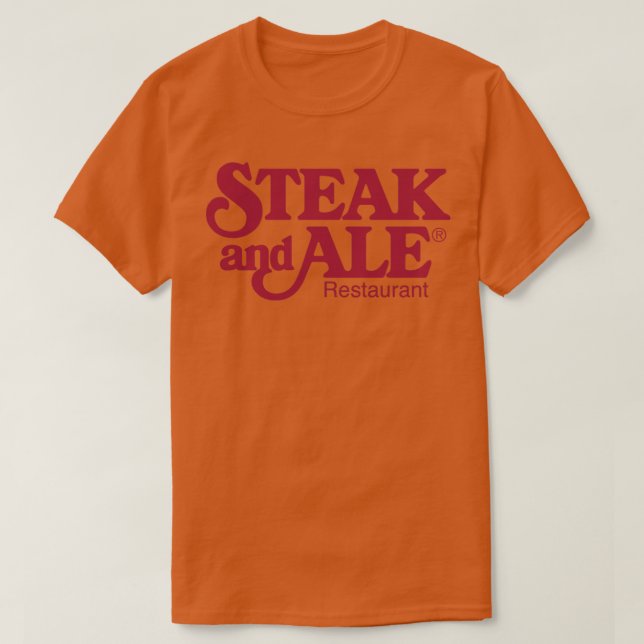 Steak Ale T Shirt (Design framsida)