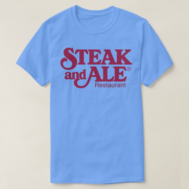 Steak Ale T Shirt (Design framsida)