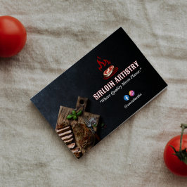 Steak House Business | Minimalistisk streckkod för Visitkort