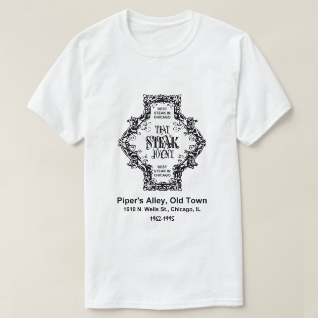 Steak Joynt Restaurant, Chicago, IL T Shirt (Design framsida)