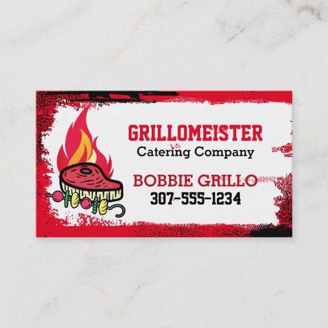 Steak kebab flamsing grilling BBQ-kock catering (Framsida)