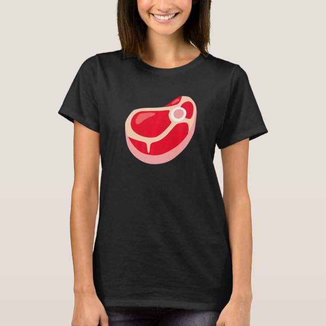 Steak Kött Costume i Kött T Shirt (Framsida)
