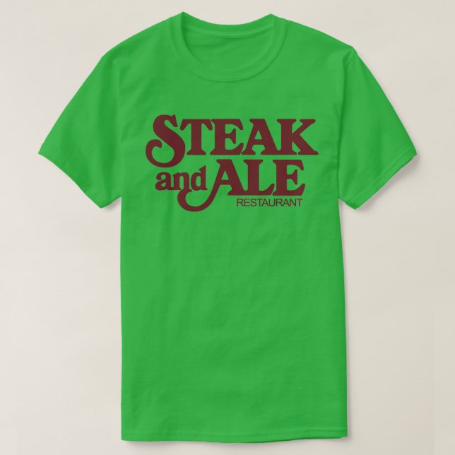 Steak och Ale Restaurant TShirt T Shirt (Design framsida)