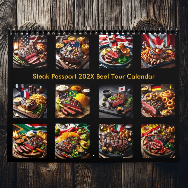 Steak Passport 2025/2026 Beef Tour Calendar Kalender (Skapare uppladdad)