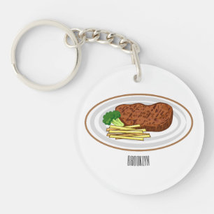 Steak tecknad illustration