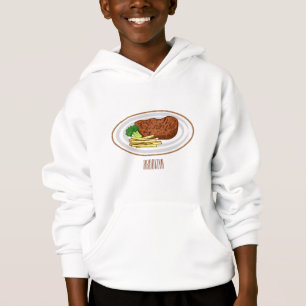Steak tecknad illustration t shirt