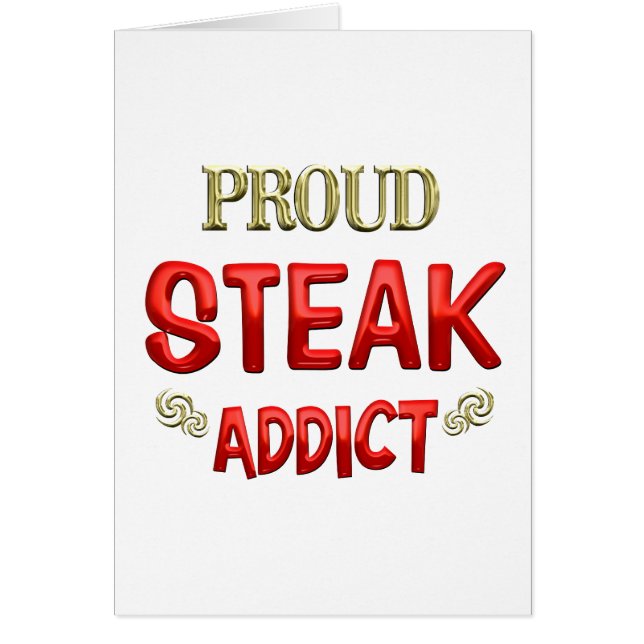 Steakknarkare Hälsningskort (Framsidan)
