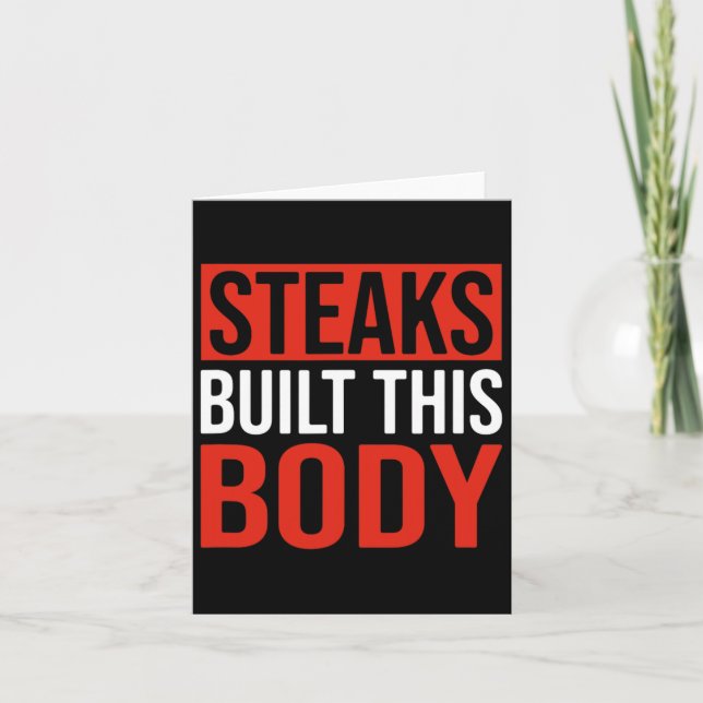 Steaks Byggt detta organ Kort (Framsida)