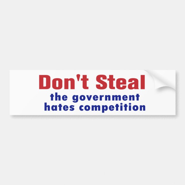 Steal Bumper Sticker Bildekal (Framsidan)