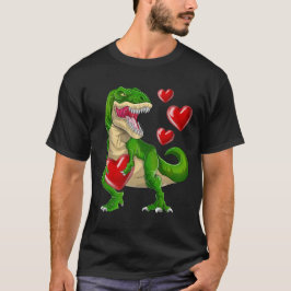 Steal Hearts Trex Dino Valentines day Dinosaur T Shirt