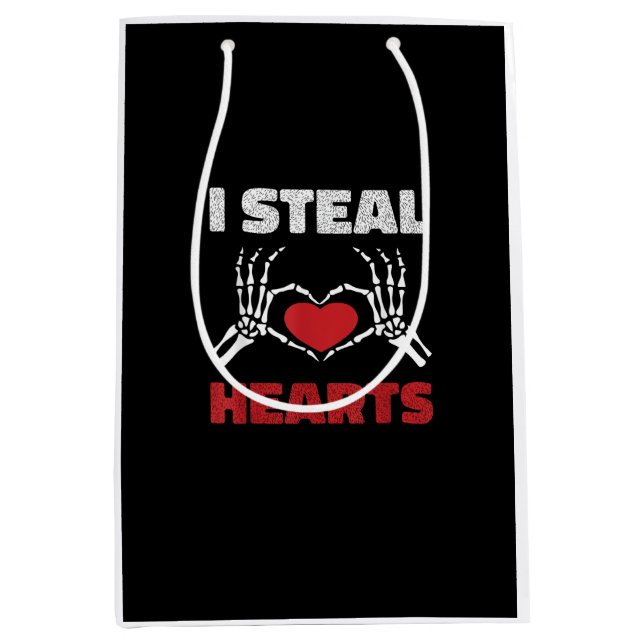 Steal Hearts Valentines day Funny Skeleton Hand (Framsidan)