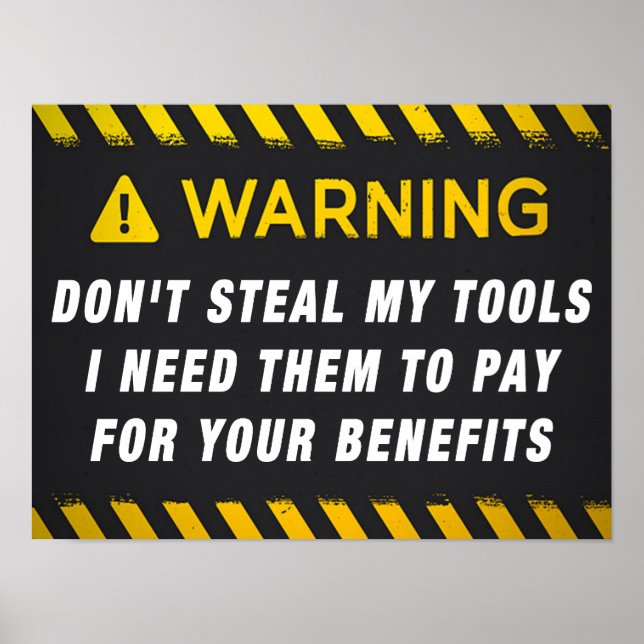 Steal inte min Verktyg Poster (Framsidan)