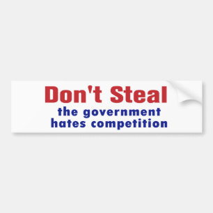 Steal inte stötfångare bildekal