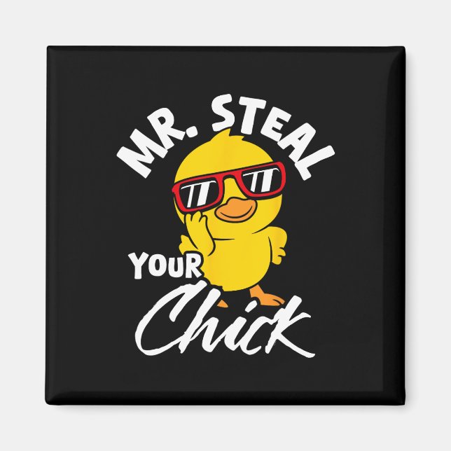 Steal Your Chick Påsk Humor Magnet (Framsidan)