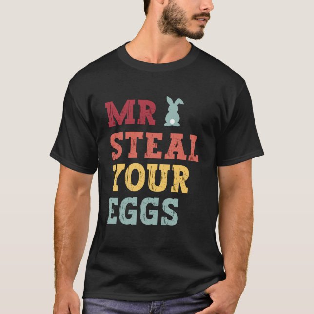 Steal Your Eggs Påsk Boys Småbarn Vår Hu T Shirt (Framsida)