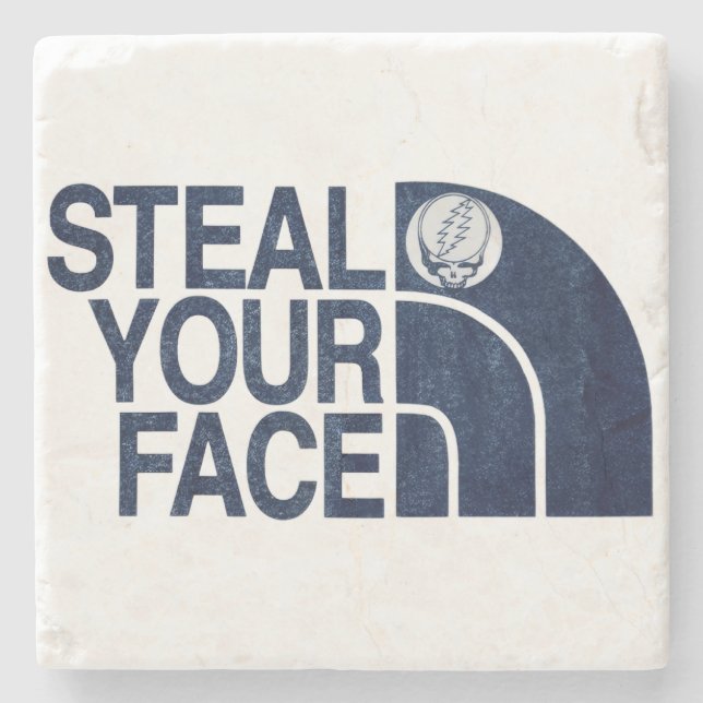 Steal Your Face Stone Coaster Stenunderlägg (Framsidan)