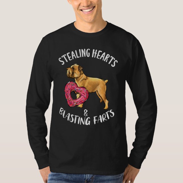 Stealing Hearts Blast Farts Brussels Griffon Va T Shirt (Framsida)