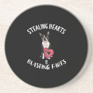 Stealing Hearts Blasting Farts Boston Terrier Underlägg