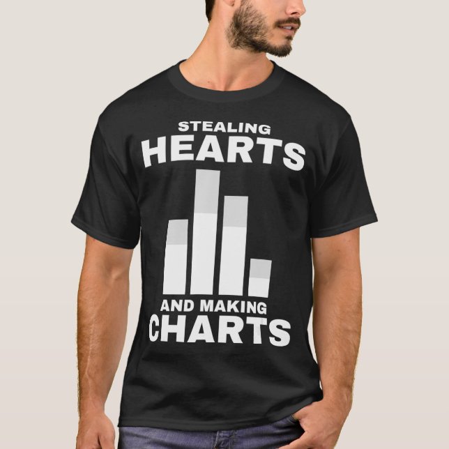 Stealing Hearts Statistics Shirt - Funny Data Anal T Shirt (Framsida)