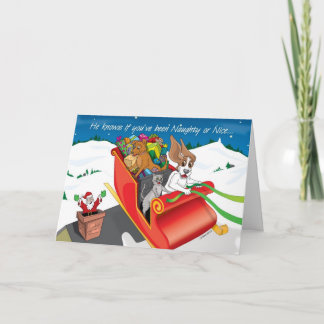 StealingSantasSleighCARD_ ©ZoeRanucci Helgkort