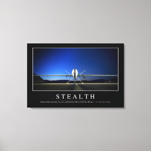 Stealth: Inspirera citationstecken Canvastryck