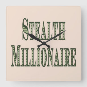 Stealth Millionaire Fyrkantig Klocka