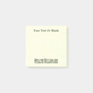Stealth Millionaire Post-it Block
