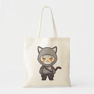 Stealth & Stil: Modern Ninja Cat Tote Bag Tygkasse