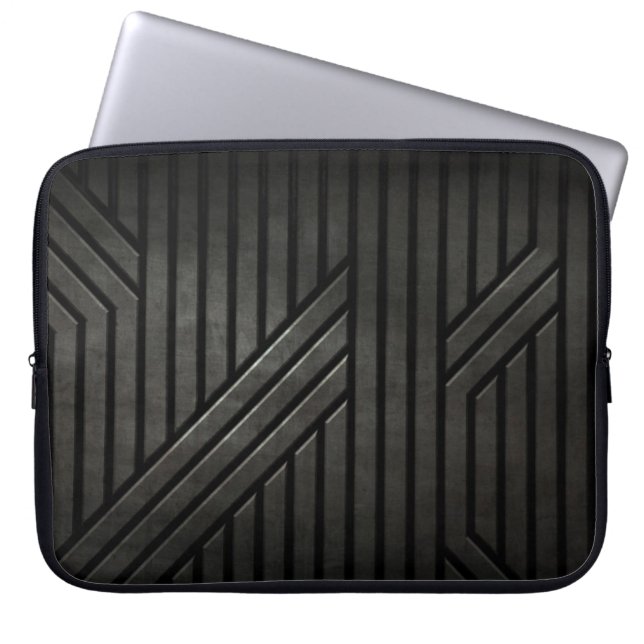 Stealthsvart Laptop Sleeve (Framsidan)