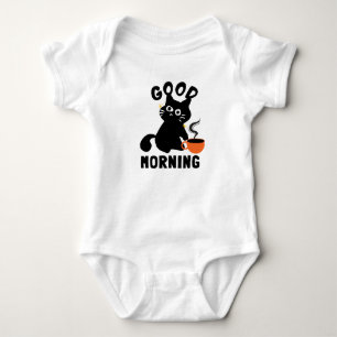Stealthy Cat och Coffee T Shirt