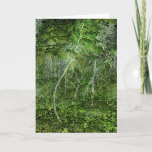 "Stealthy Träd" - Digitalt transformerad skog Kort