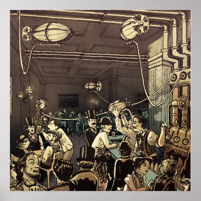 Steam City Ale House Poster (Framsidan)