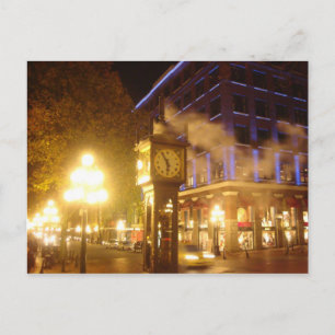 Steam Clock, Vancouver, BC Vykort