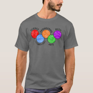 STEAM Colorful Icons Engineering and Innovation T Shirt