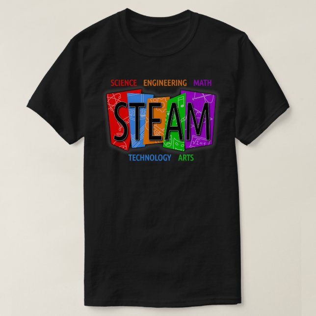 STEAM Design Back to school STEAM Teacher Art T Shirt (Design framsida)