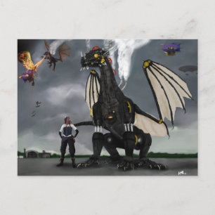 Steam Dragon Krig vykort